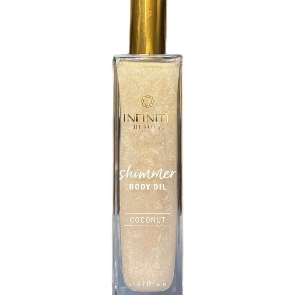 🔹️INFINITE BEAUTY🔹️ Multi 5oz Coconut Scented Shimmer Body Oil
